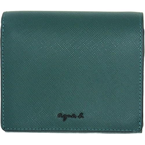 【箱あり】アニエスベー 二つ折り財布 　QAW05-01 グリーン ネイビー 大人気☆アニエスベー QAW05－01 ウォレット 折り財布 国内発送